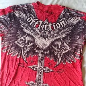 Men's Red Affliction Tee